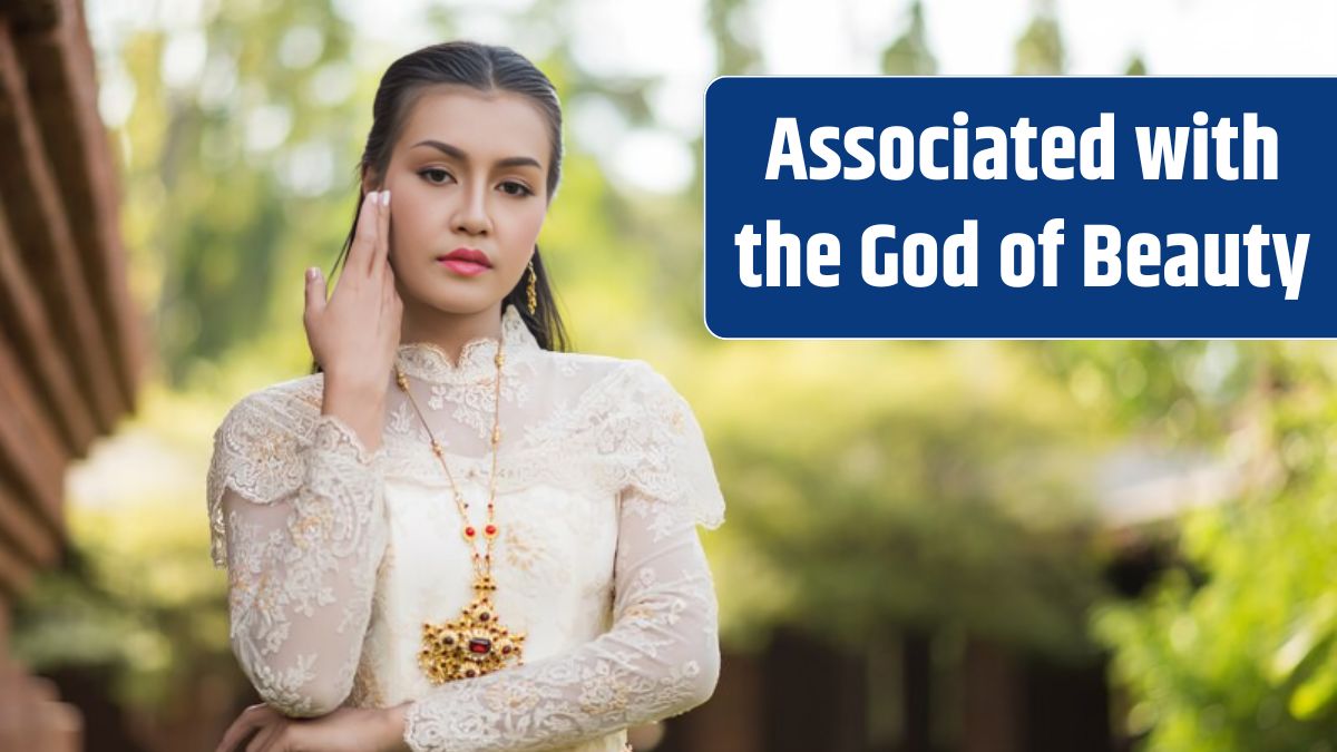 Beautiful Woman wearing typical Thai dress.